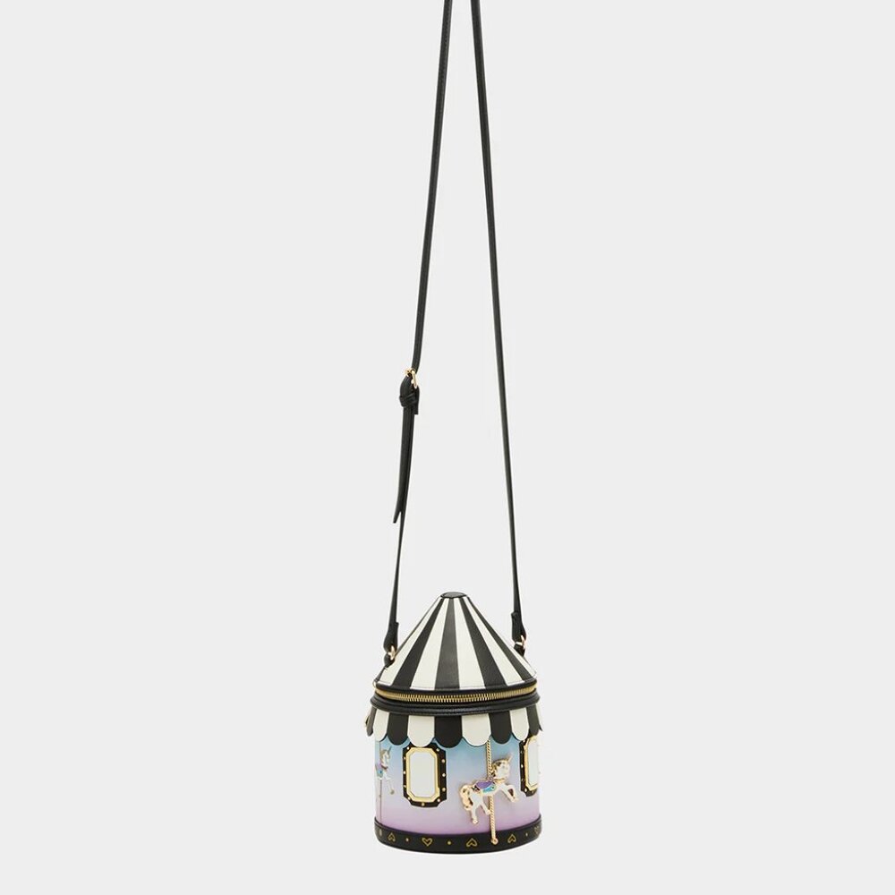 Betsey Johnson Kitsch Spin Me Carousel LightUp Horse Crossbody Bag Multi NWT - Picture 8 of 12